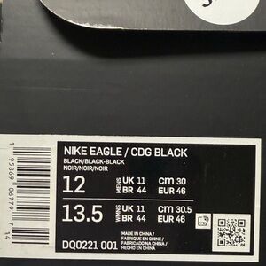 Nike Eagle CDG Black Shoes
